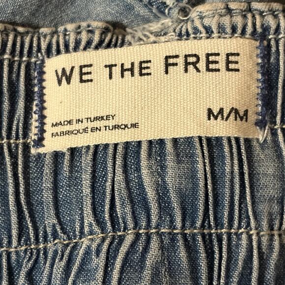 Free People Out Of Office Women’s Wide Leg Cargo Jeans Size M Comfort Boho - Picture 12 of 15